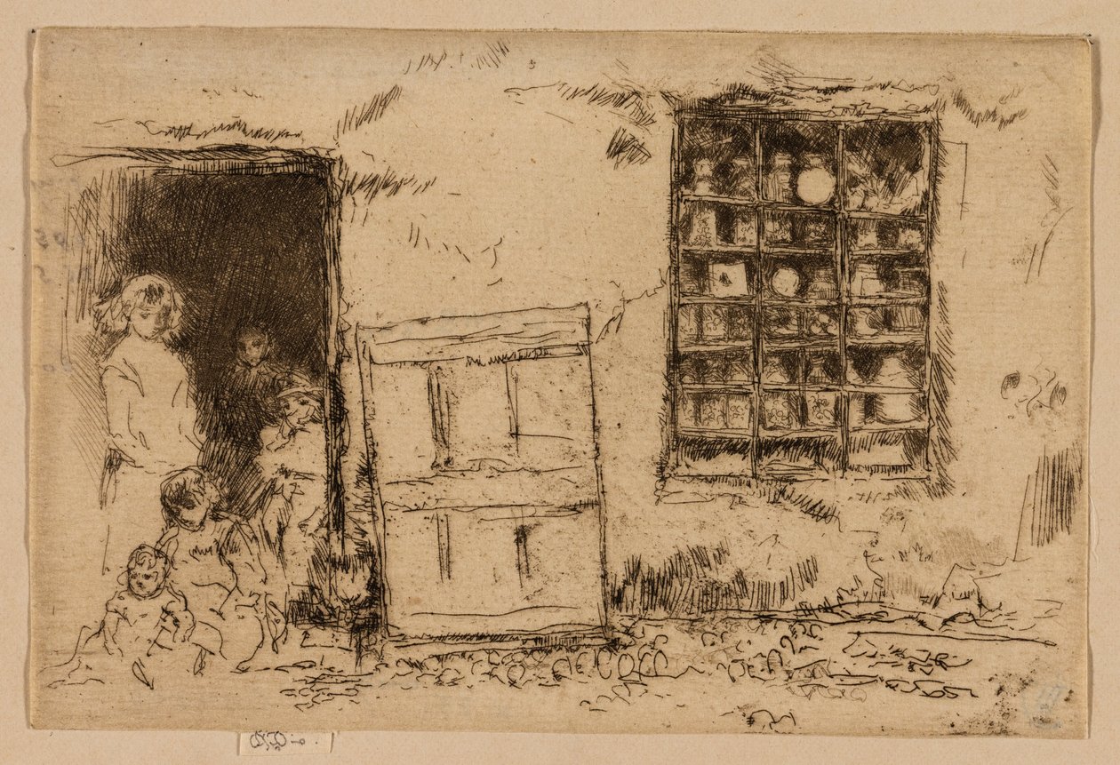 De Dorps Snoepwinkel door James Abbott McNeill Whistler