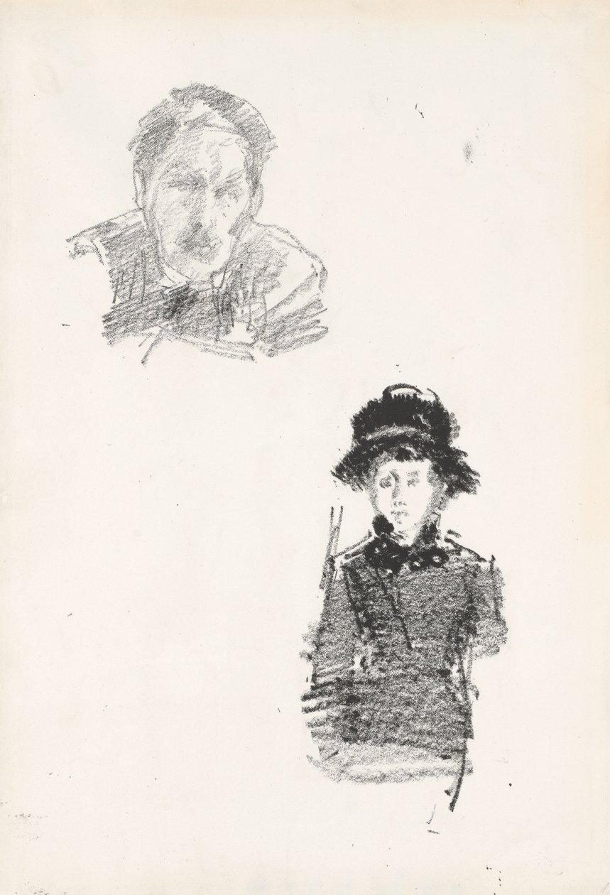 Twee schetsen door James McNeill Whistler