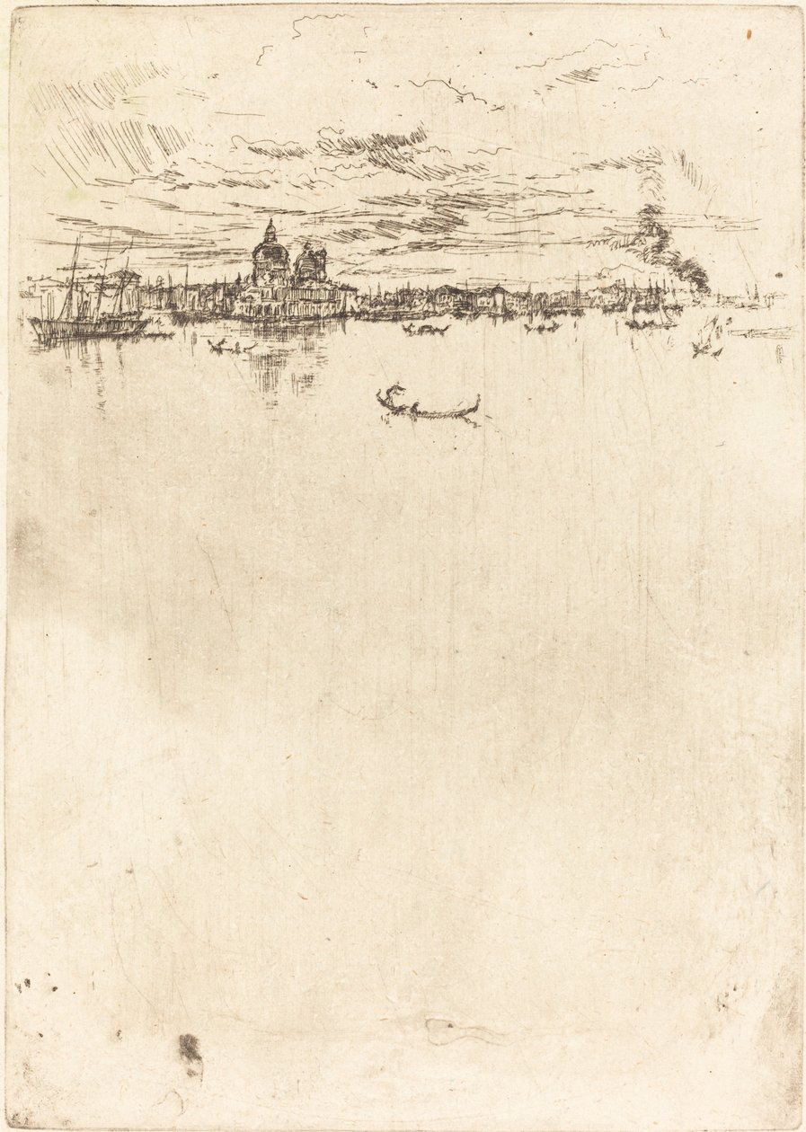 Staand Venetië door James Abbott McNeill Whistler