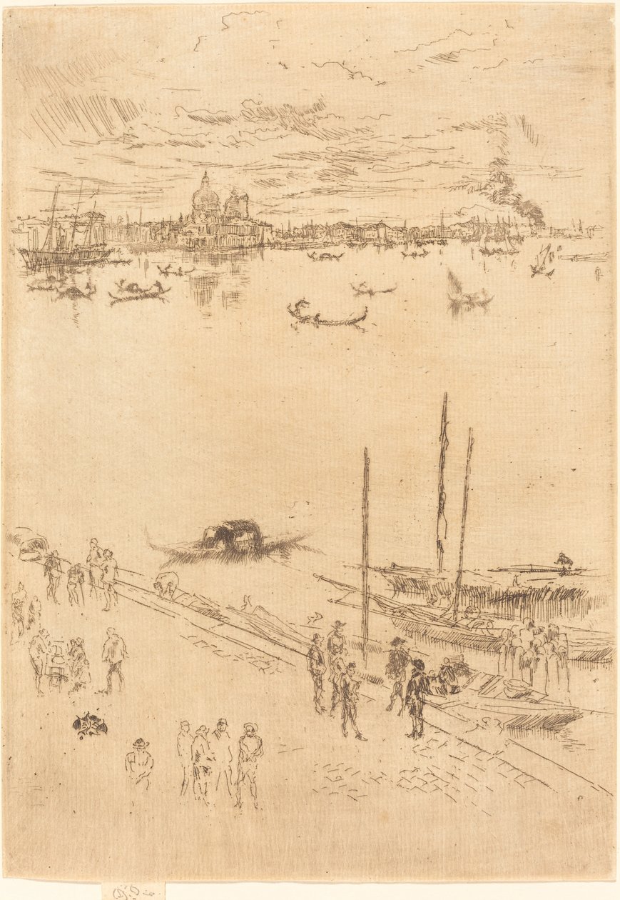 Staand Venetië door James Abbott McNeill Whistler