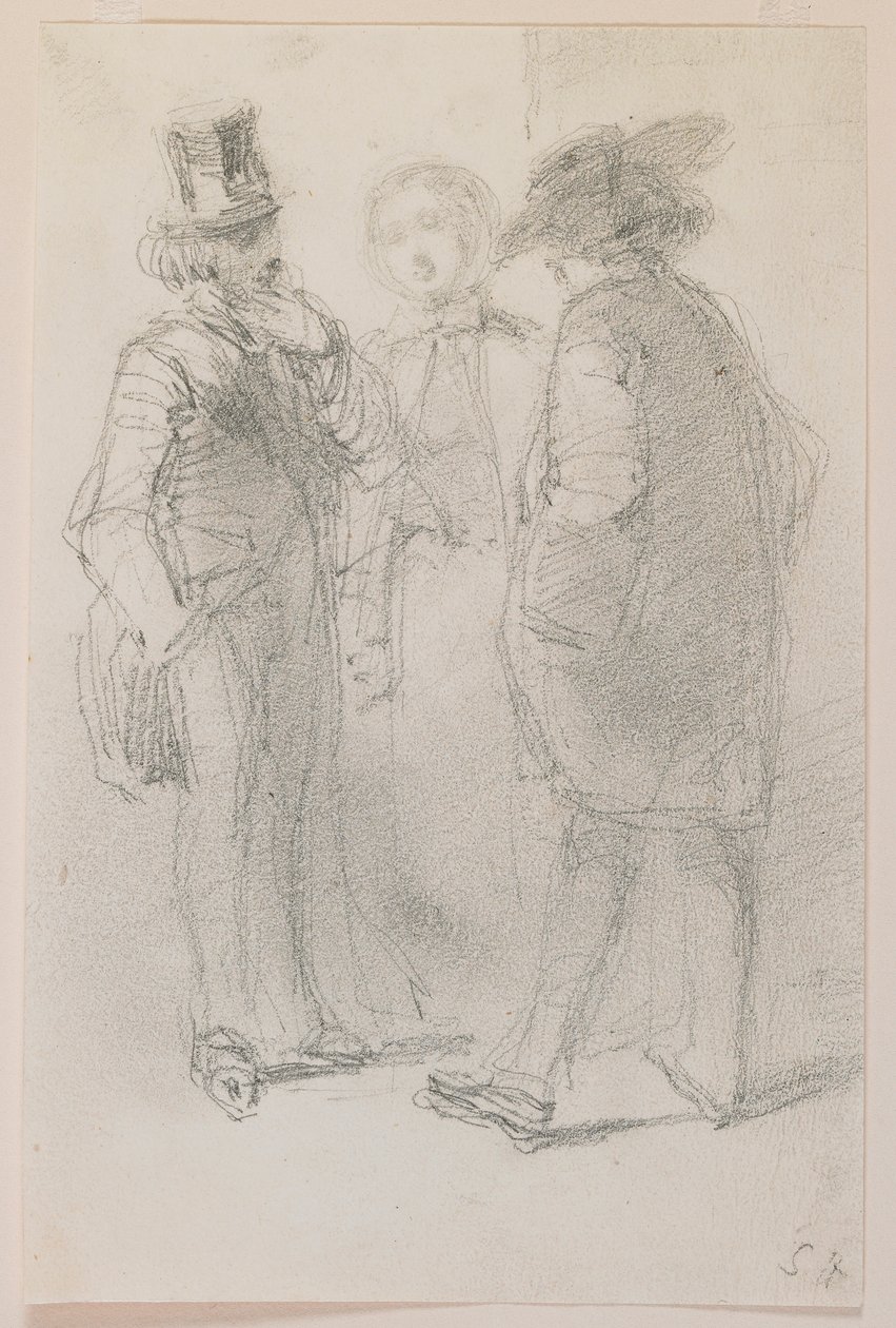 Whistler met vrienden door James Abbott McNeill Whistler