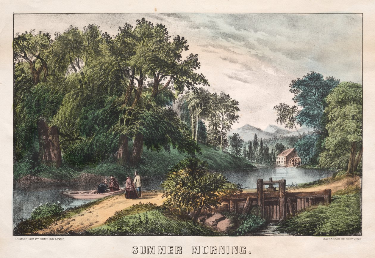 Zomerochtend door James Merritt Ives