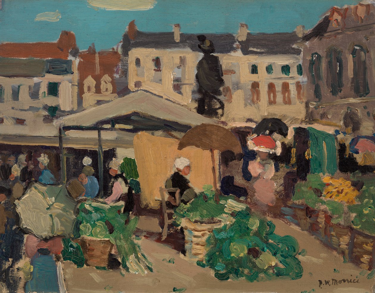 Marktscène door James Morrice