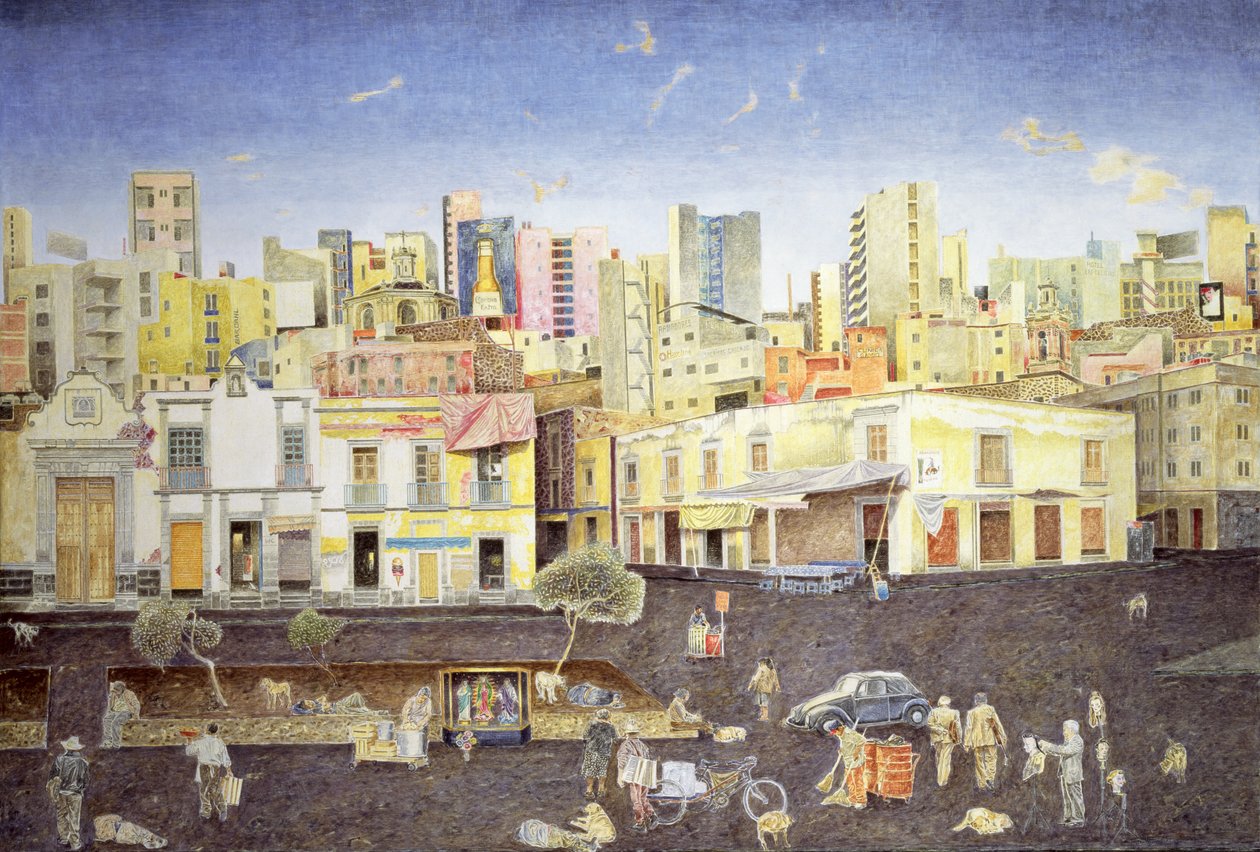 Kapper op de Plaza Roldan, 2001 door James Reeve
