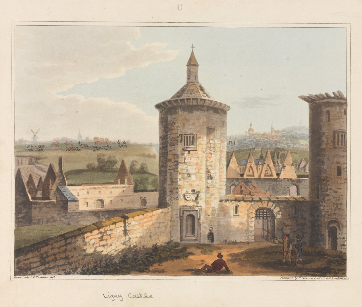 Kasteel van Ligny, 1815 door James Rouse