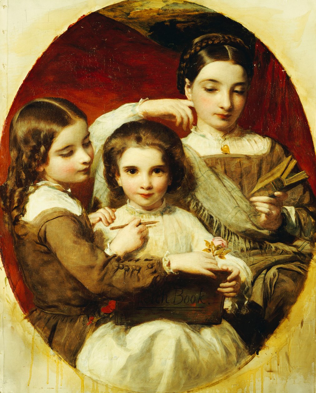 Portret van de Russell-zusters, 1858 door James Sant