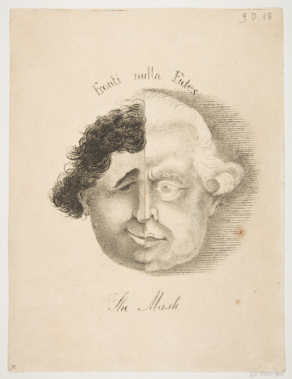 Het masker, 21 mei 1783 door James Sayers
