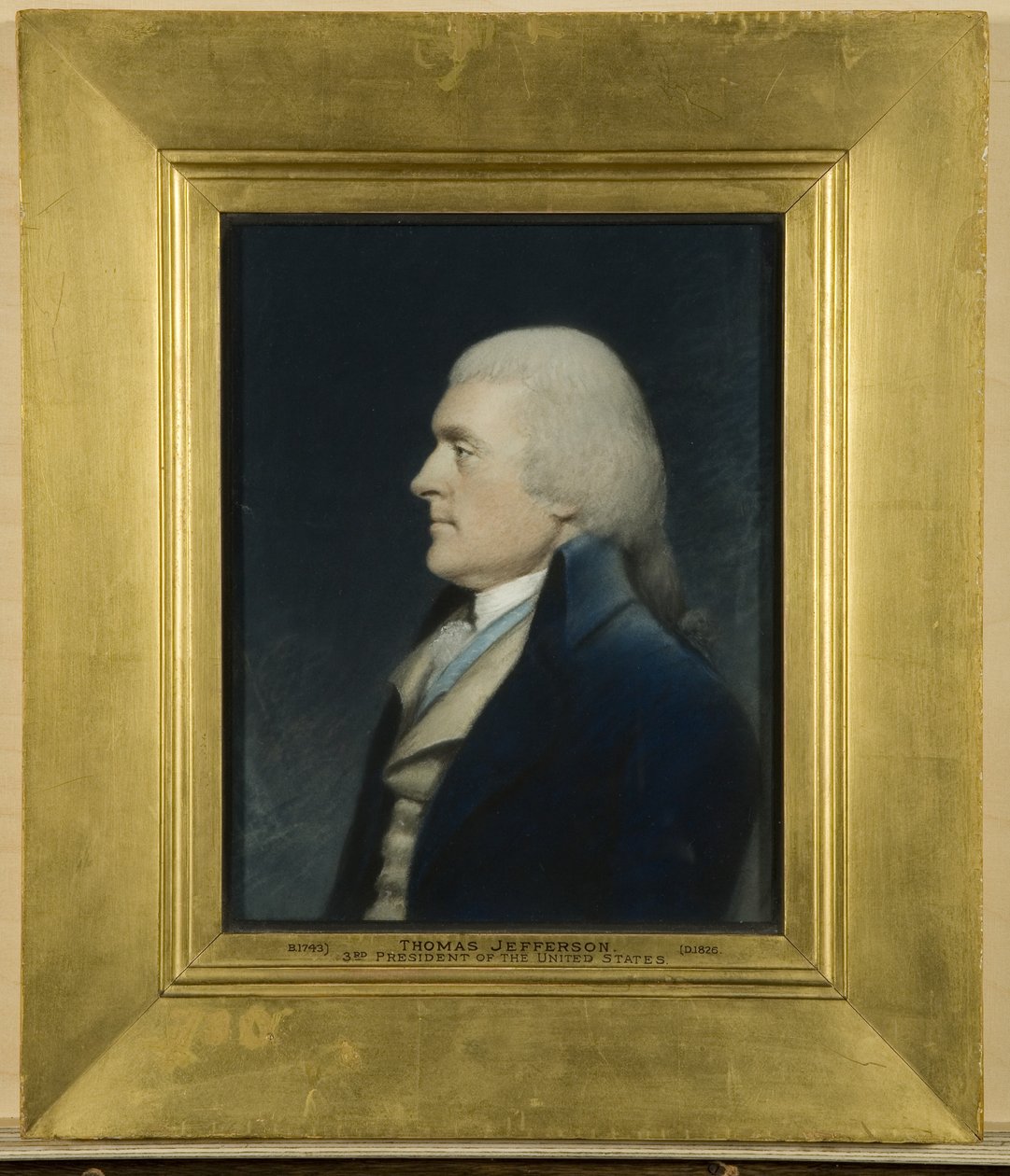 Thomas Jefferson, c.1797 door James Sharples