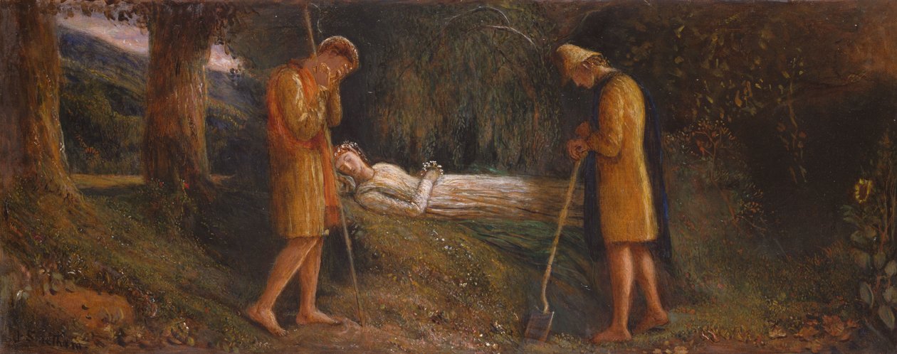 Imogen en de herders, 1860-1870 door James Smetham