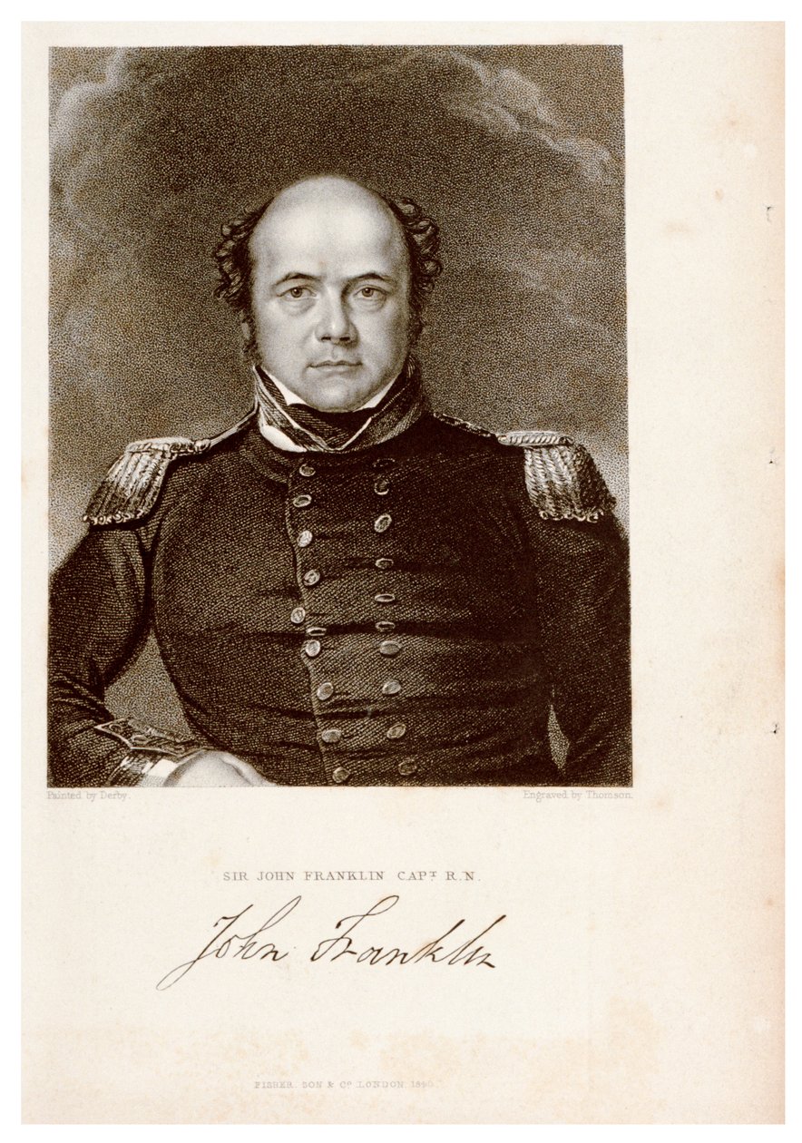 Sir John Franklin Capt. R.N. John Franklin door James Thomson