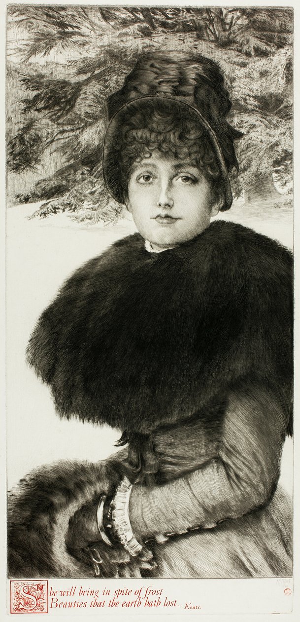 Een wandeling in de sneeuw door James Tissot