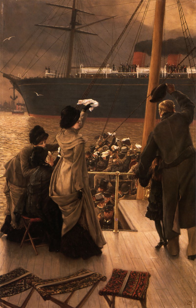 Afscheid op de Mersey door James Tissot
