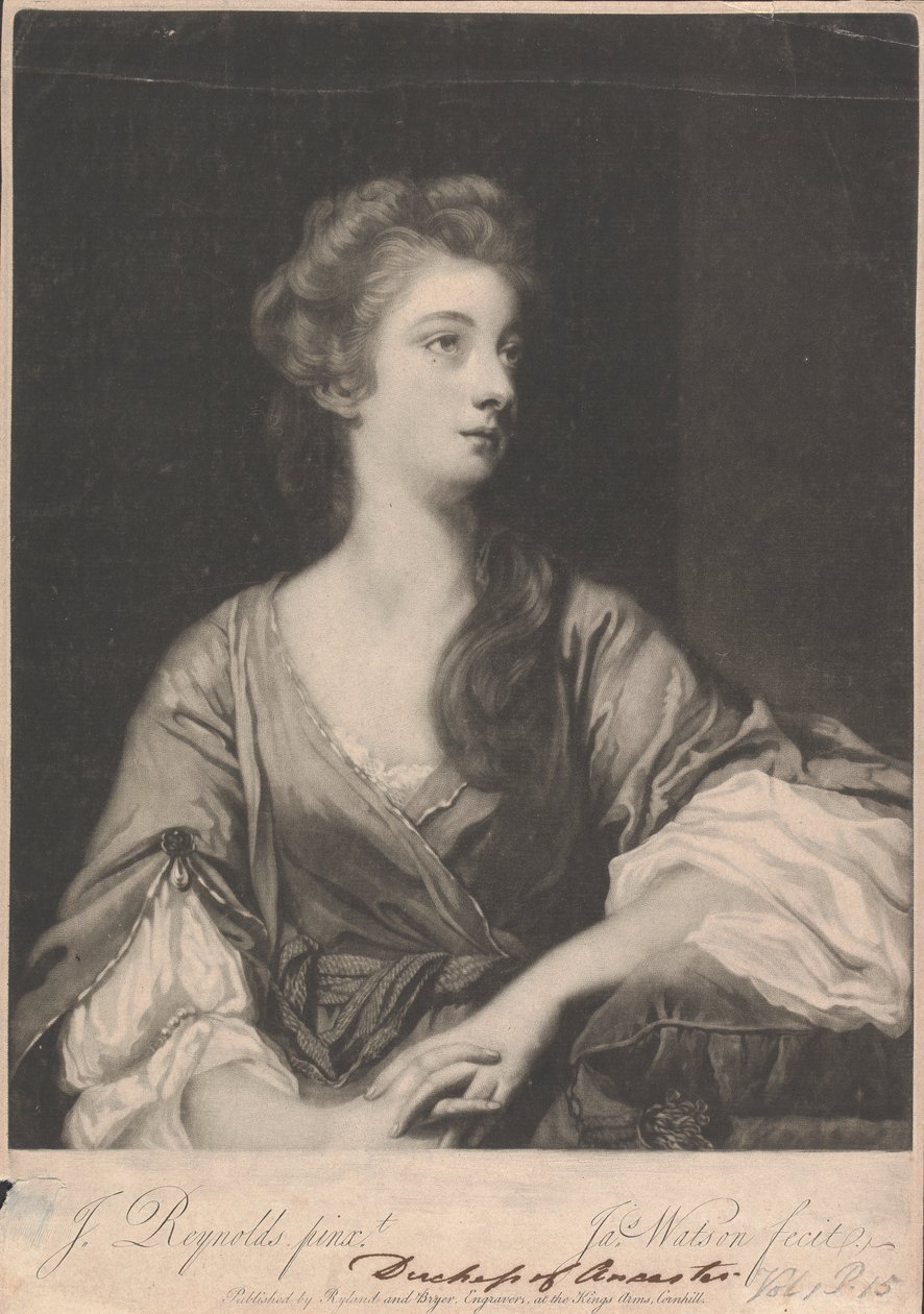 Miss Elizabeth Greenway door James Watson