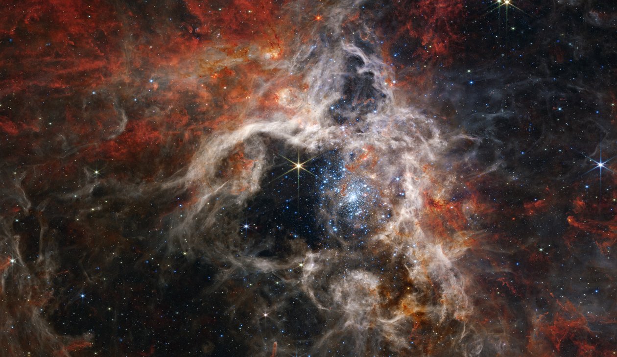 Een Kosmische Tarantula door James Webb Space Telescope (NASA)