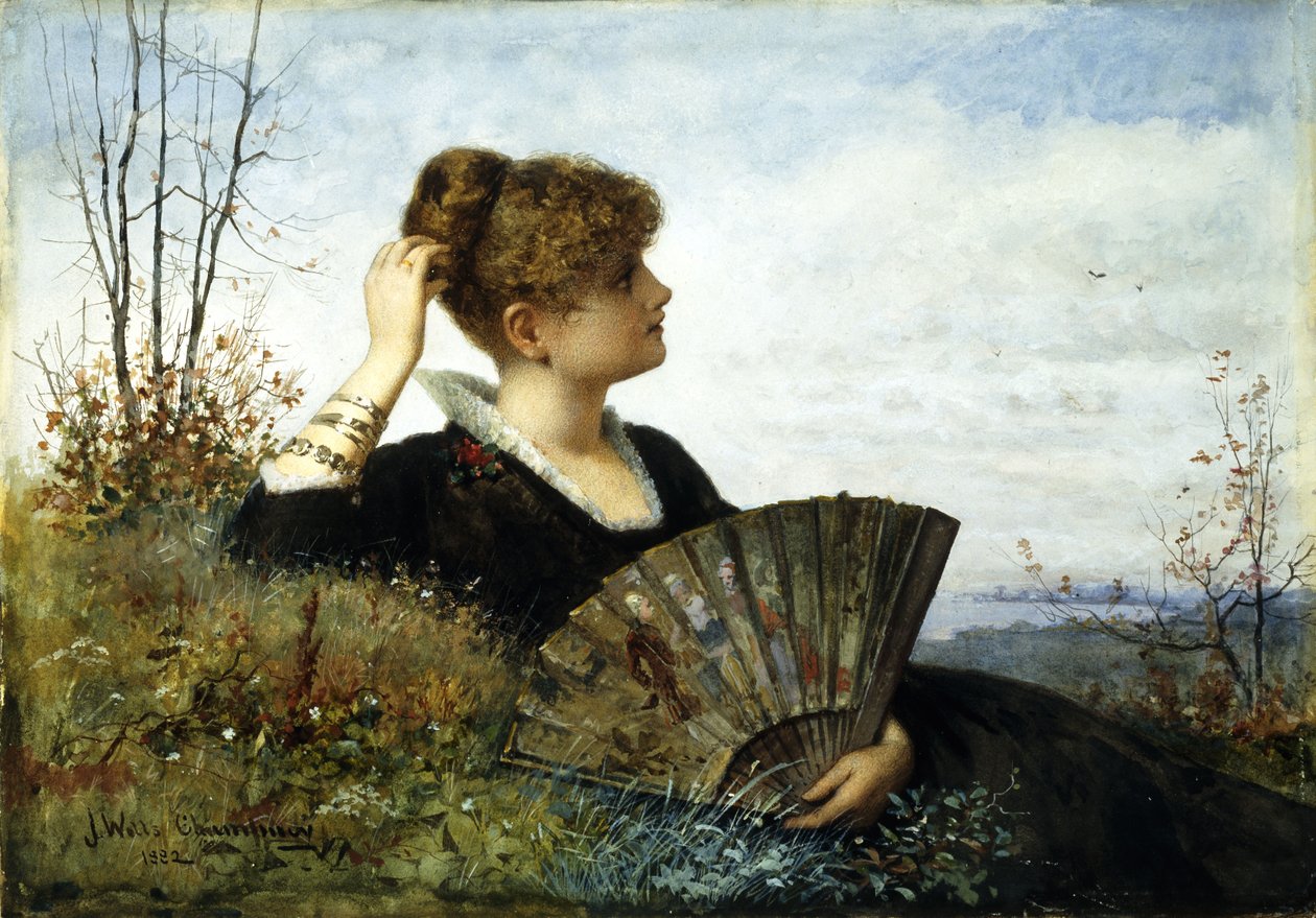 De waaier door James Wells Champney