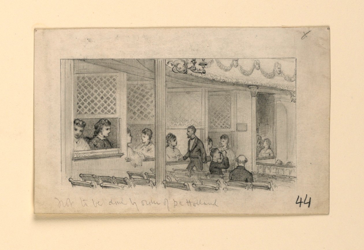 Theaterinterieur door James Wells Champney