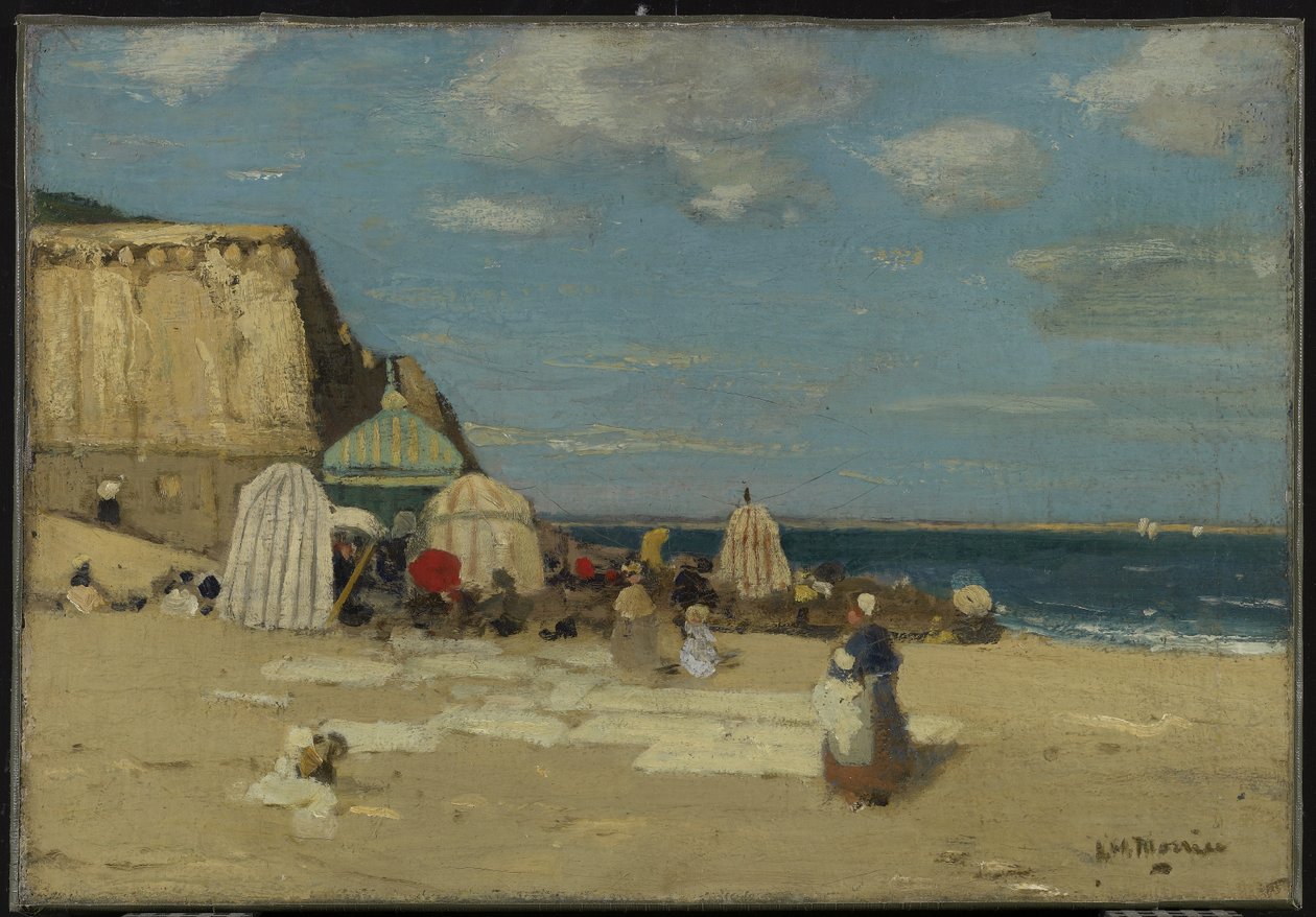Het strand, St. Malo door James Wilson Morrice