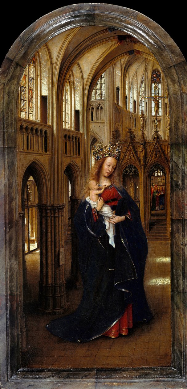 De Madonna in de kerk door Jan van Eyck