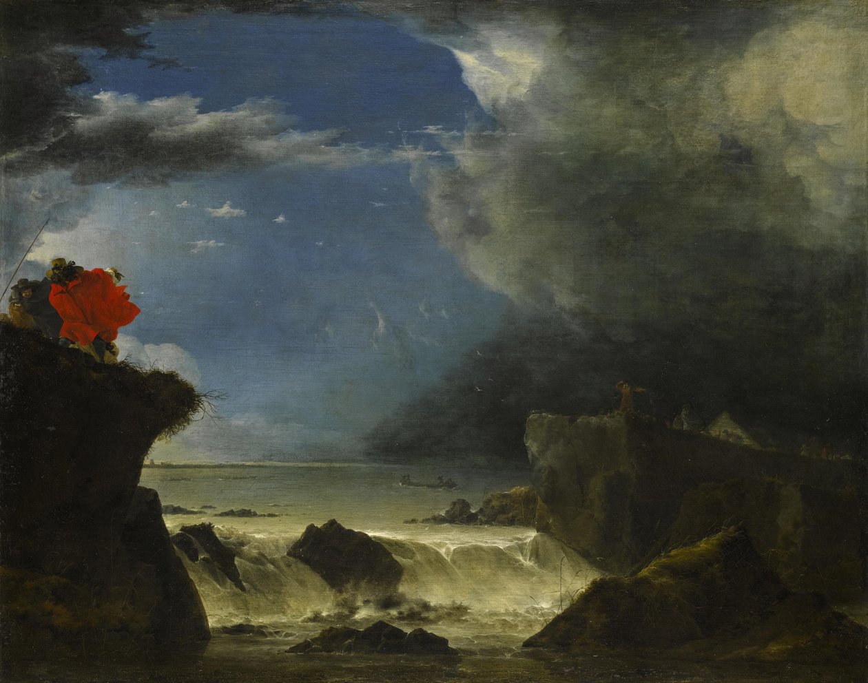 De Doorbraak van de Sint Anthonisdijk in Amsterdam door Jan Asselijn