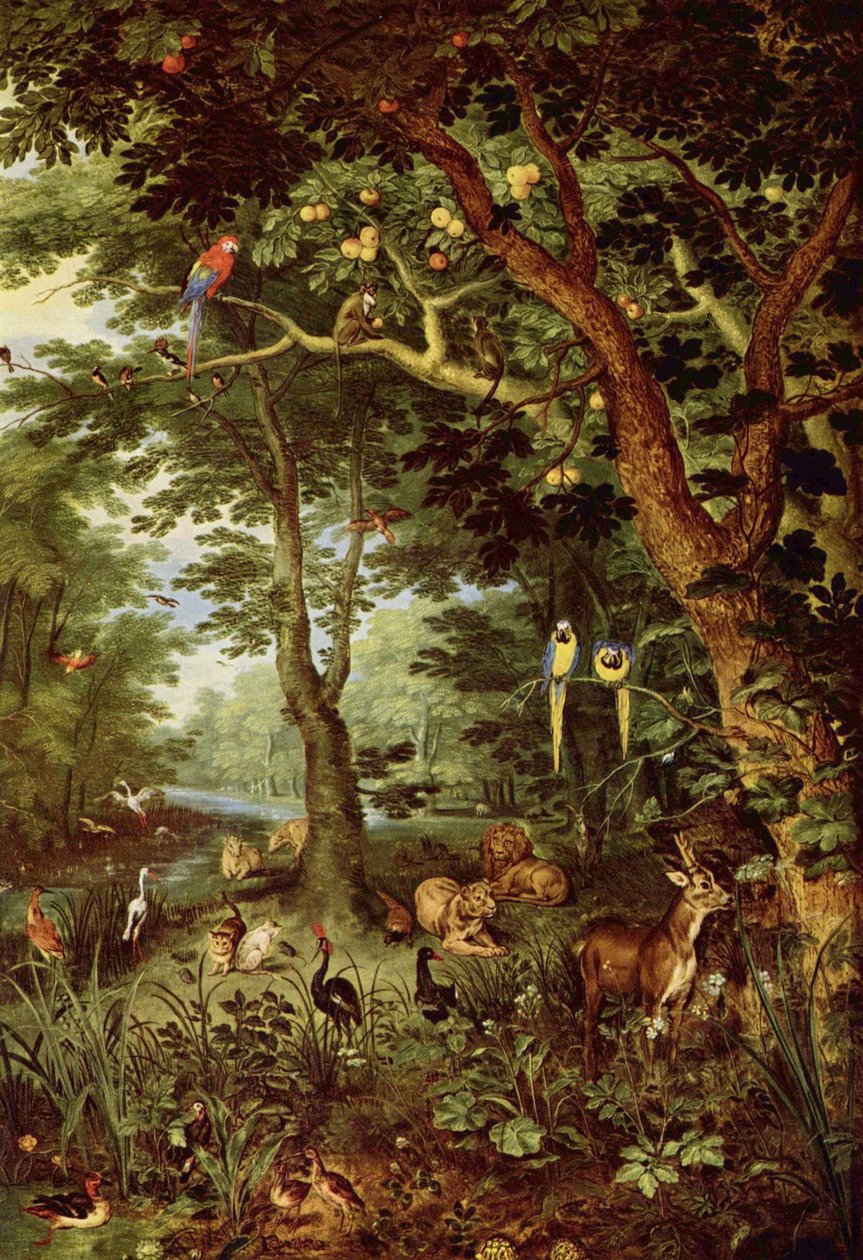 Het Paradijs door Jan the Elder Brueghel