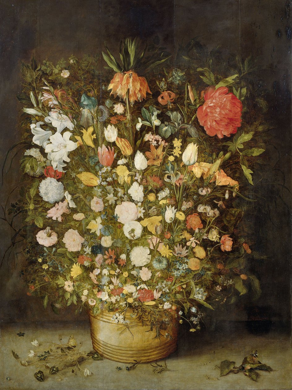 Stilleven met Bloemen, 1600-30 door Jan the Elder Brueghel
