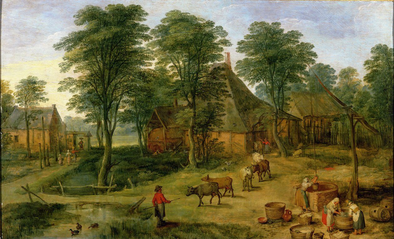 De Boerderij door Jan the Elder Brueghel
