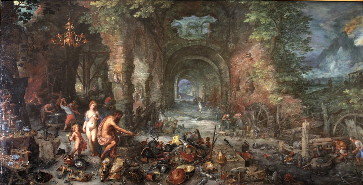 Het Vuur door Jan the Elder Brueghel