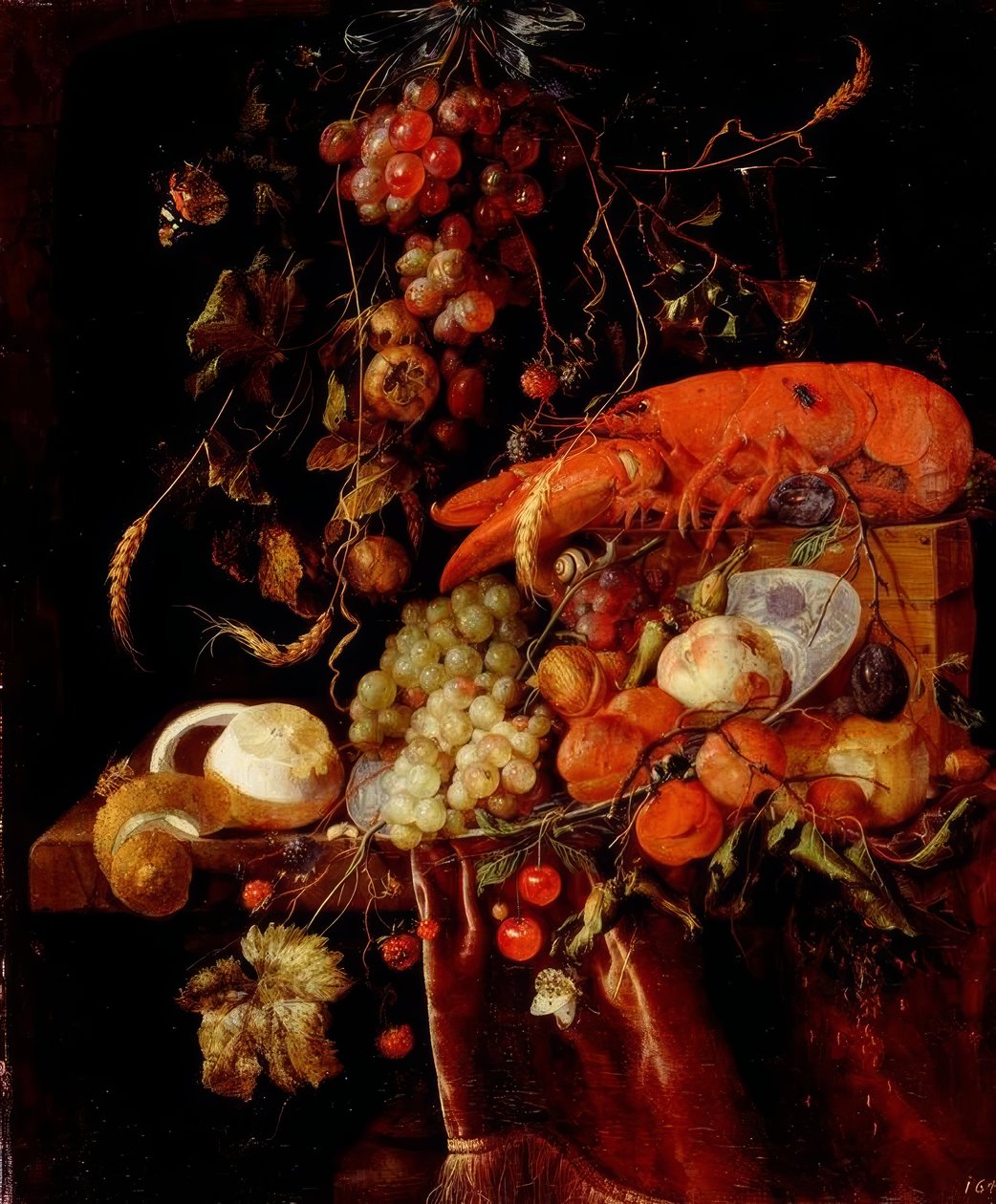 Stilleven met een kreeft door Jan Davidsz de Heem