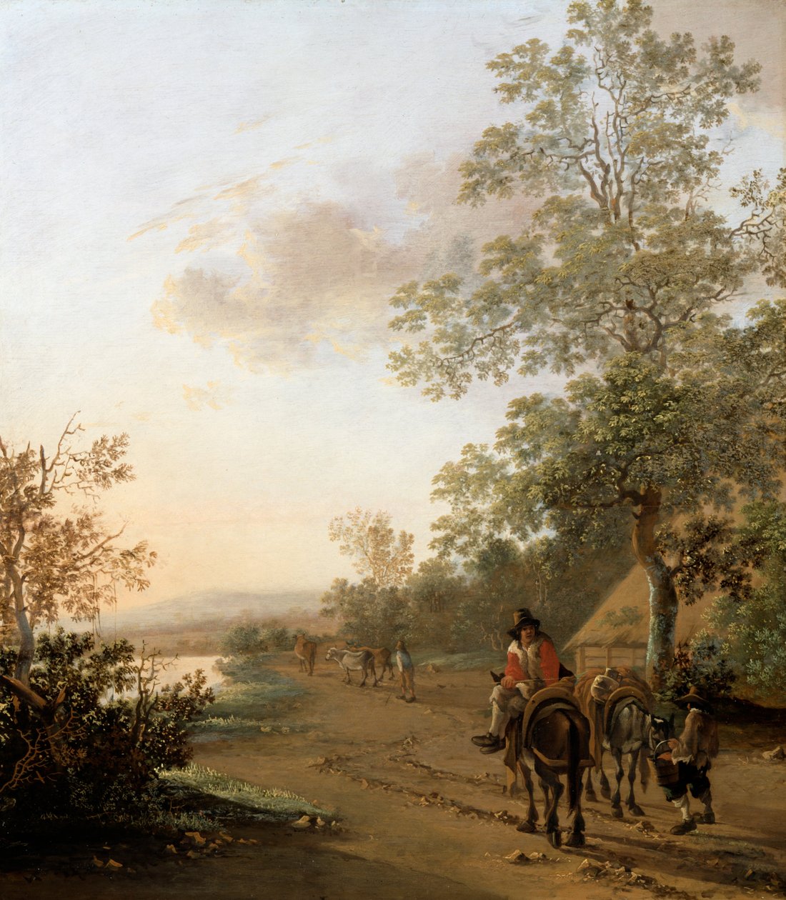 Weg langs de Rand van een Meer door Jan Dirksz Both