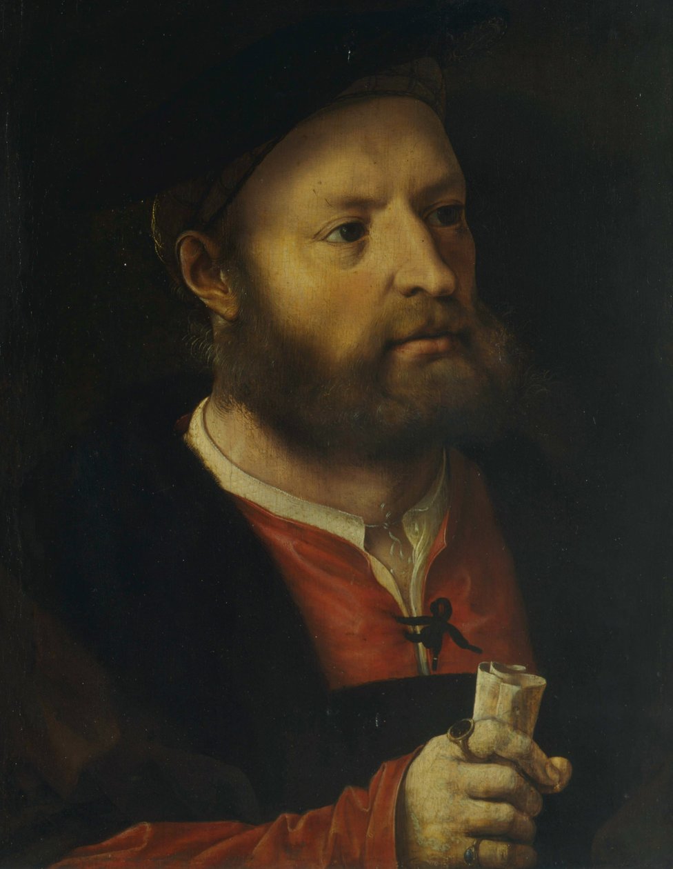 Portret van een man door Jan Gossaert