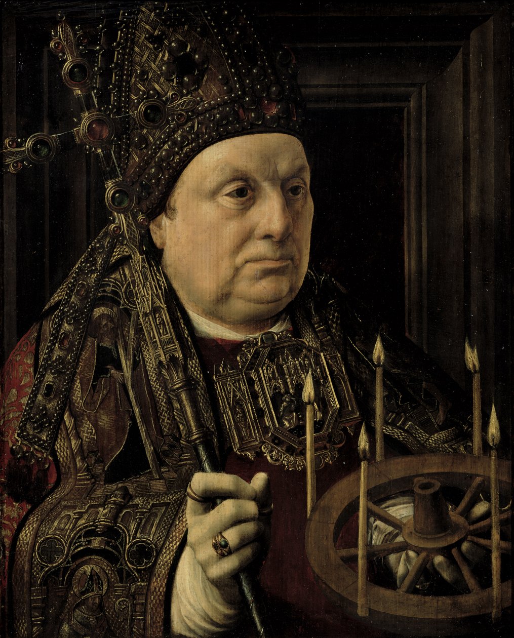 St. Donatianus van Reims (gestorven 390) door Jan Gossaert