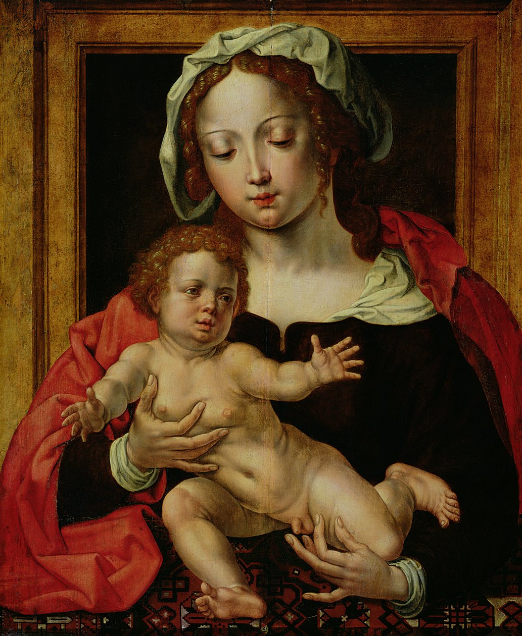 Maagd en kind door Jan Gossaert