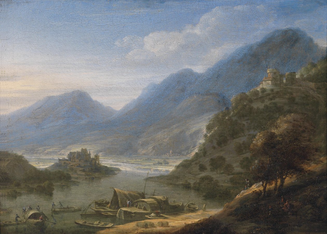 Geïdealiseerd Rijnlandschap door Jan Griffier I