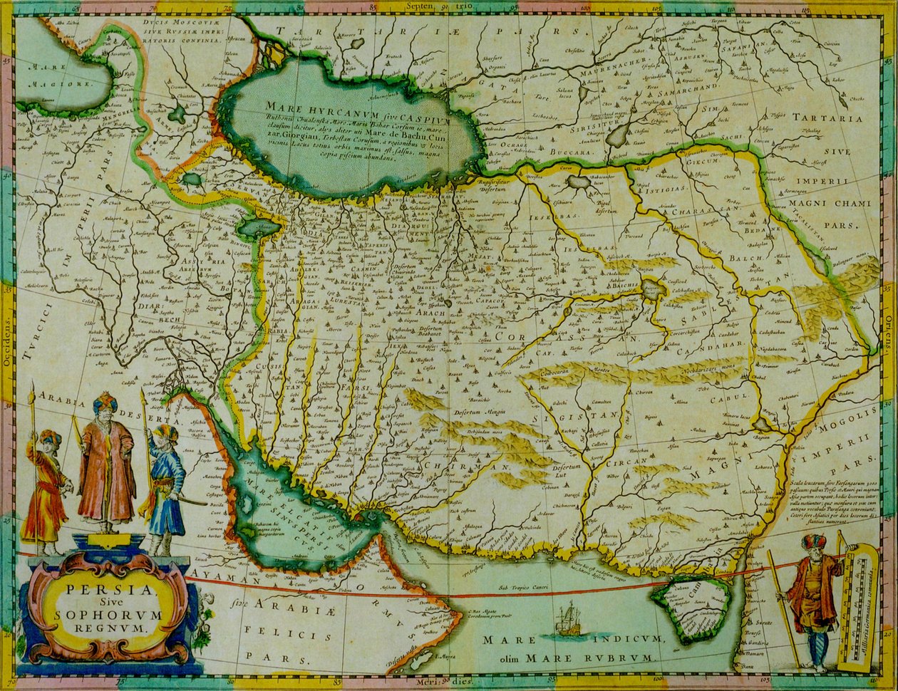 Janssonius kaart van Perzië door Jan Janssonius