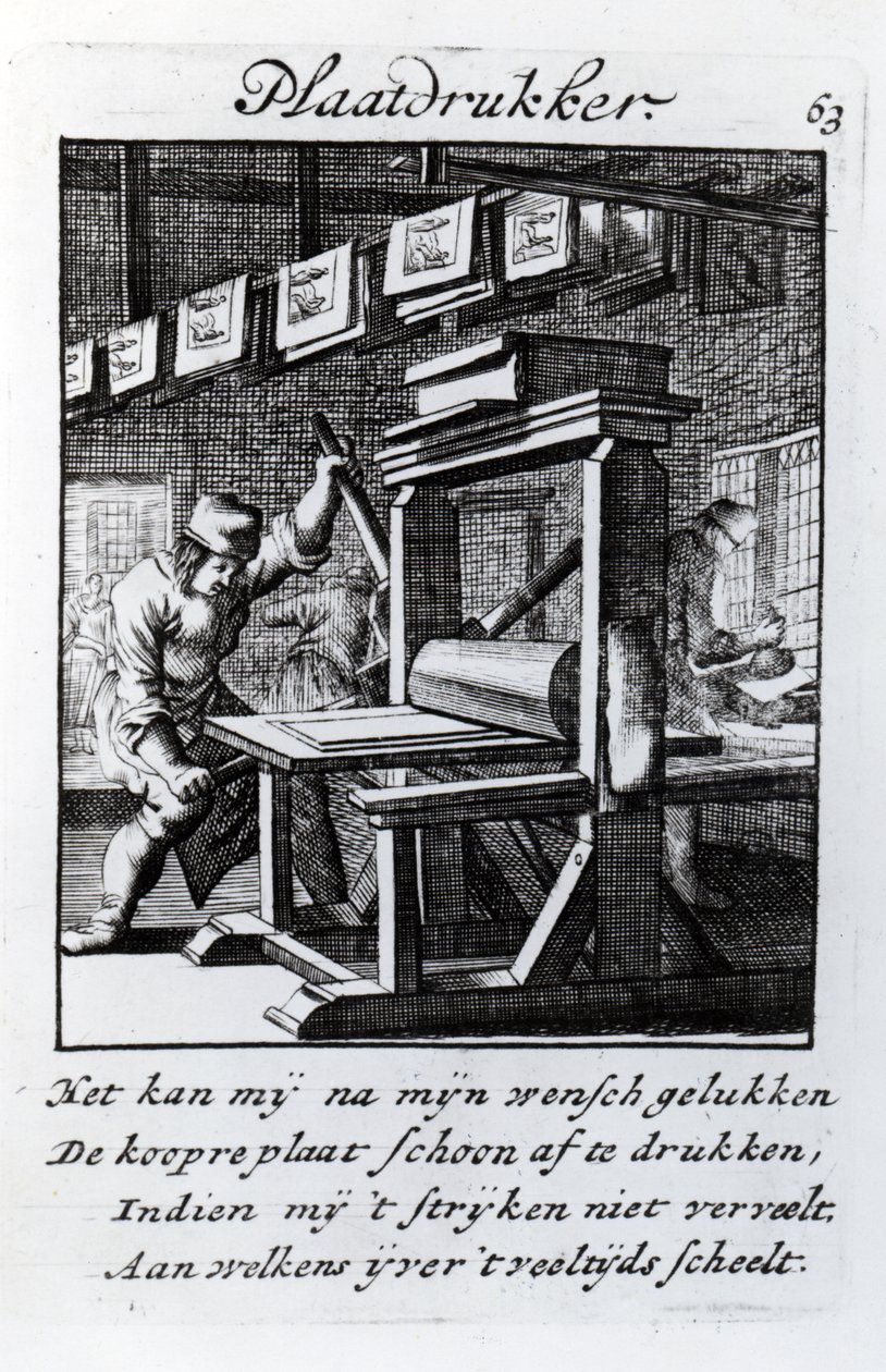 De koperplaatgraveur, uit 