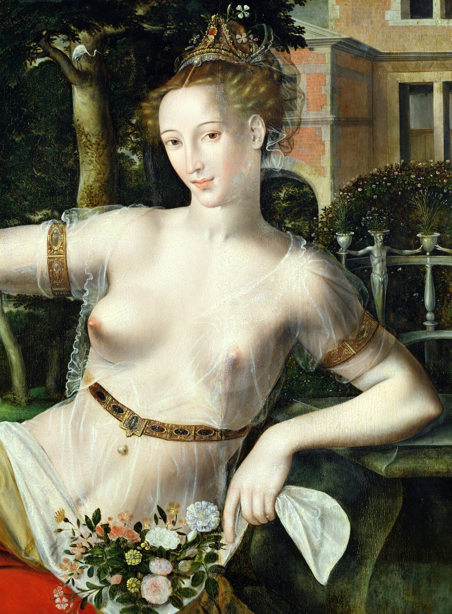 Detail van Flora, 1559 (detail) door Jan Massys or Metsys