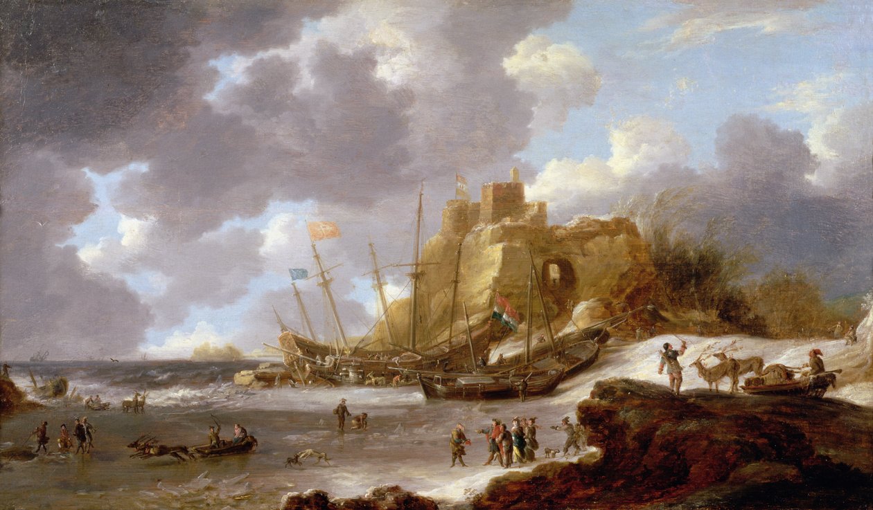 Noorse kustscène door Jan Peeters