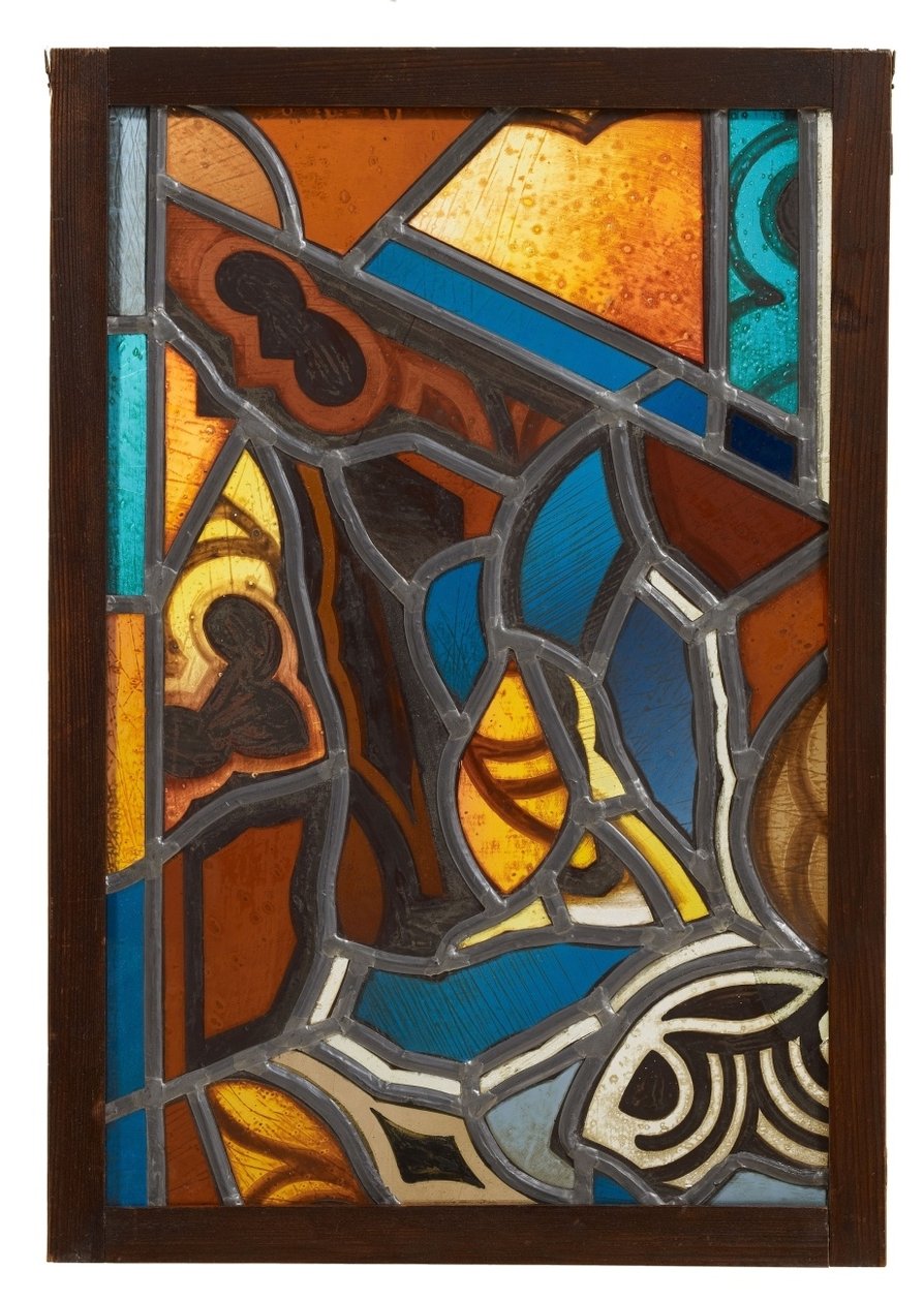 Glas-in-lood Abstracte Compositie door Johan Thorn Prikker