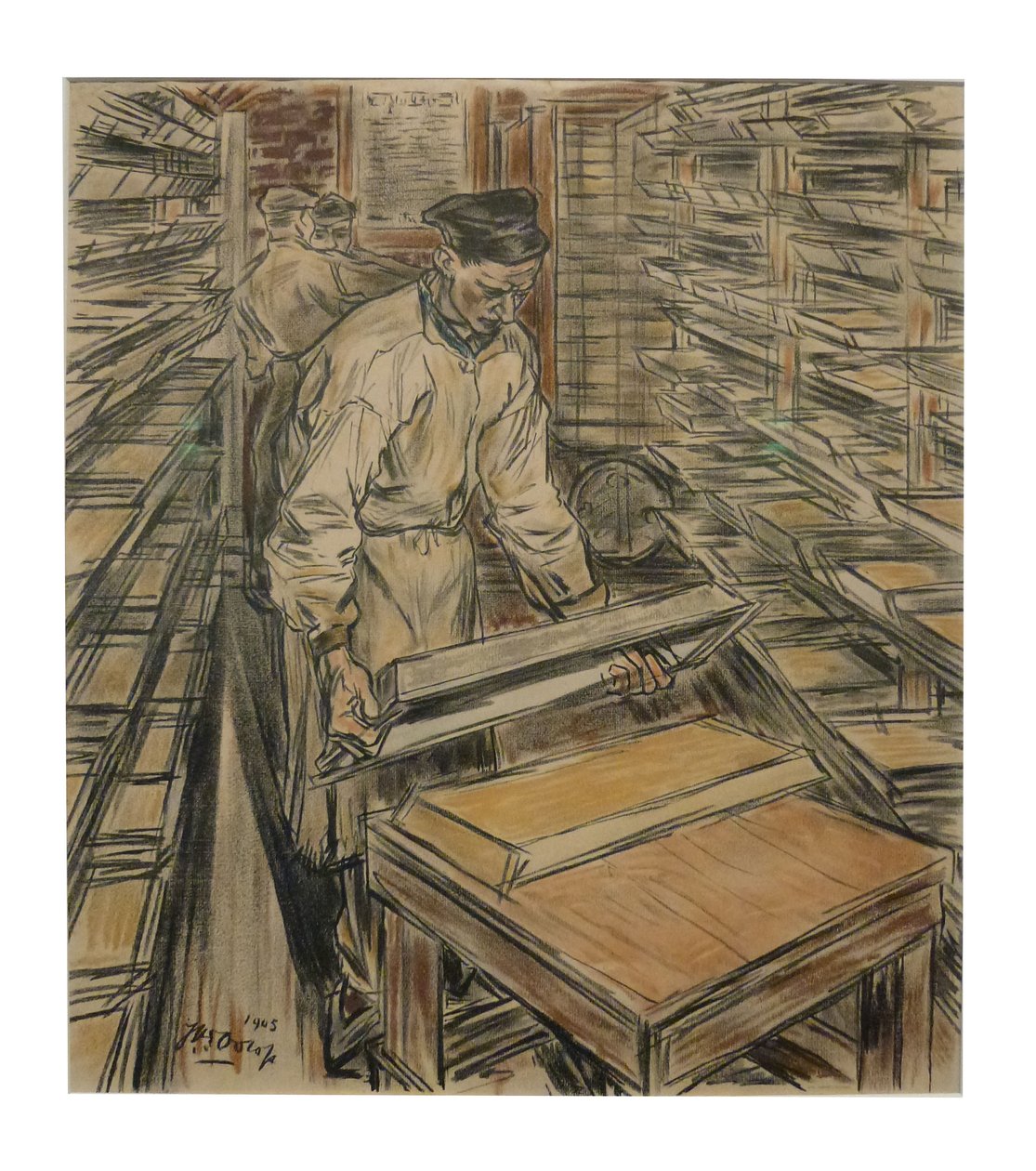Keuken 1 van de 12 litho