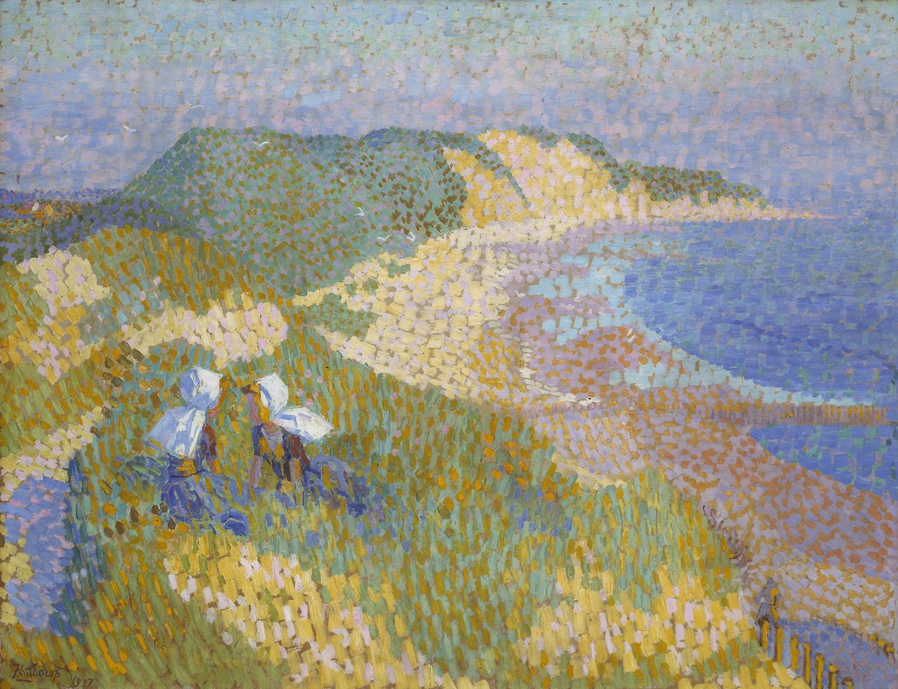 Duinen en zee in Zoutelande door Jan Toorop