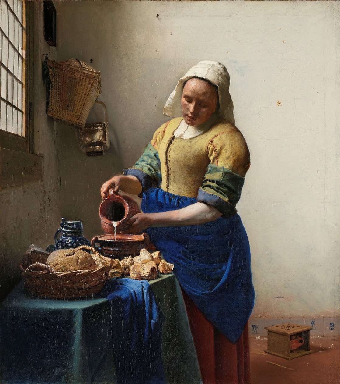 Het melkmeisje door Jan Vermeer van Delft