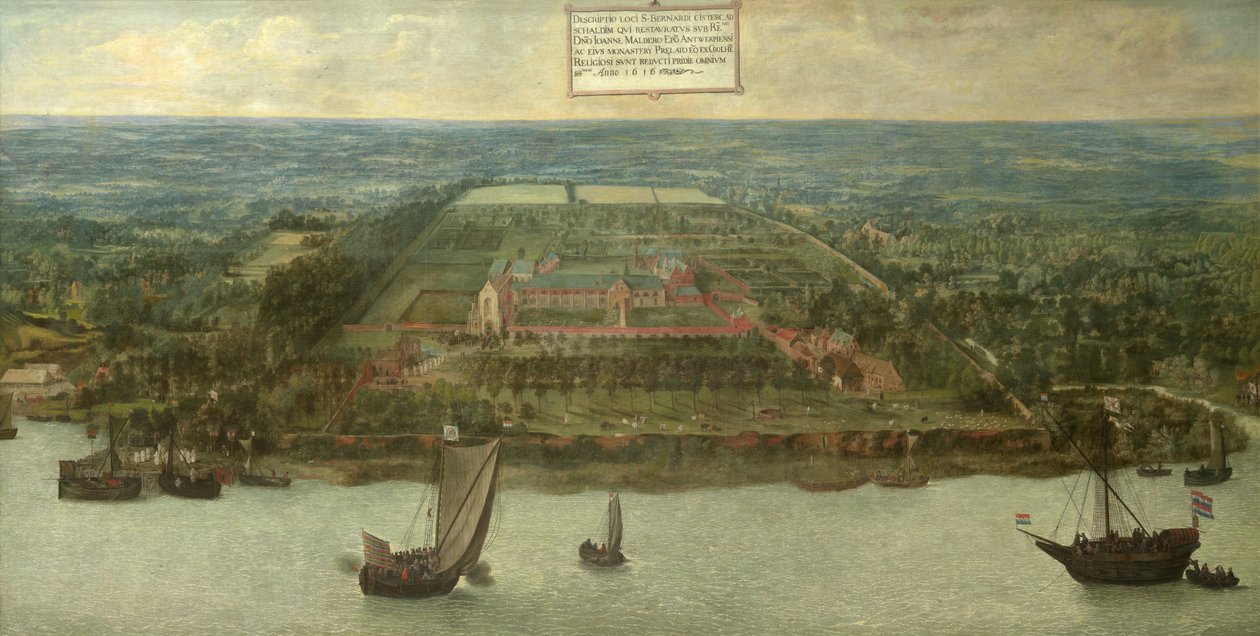 De Sint-Bernardusabdij in Hemiksem door Jan Wildens