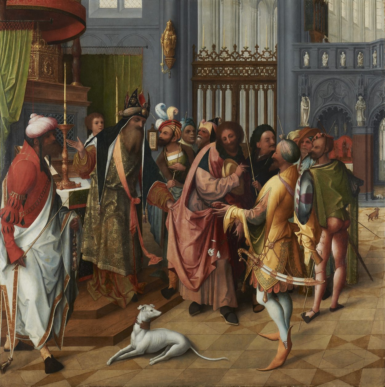 Jozef en de vrijers, c.1515-20 door Jan de Beer
