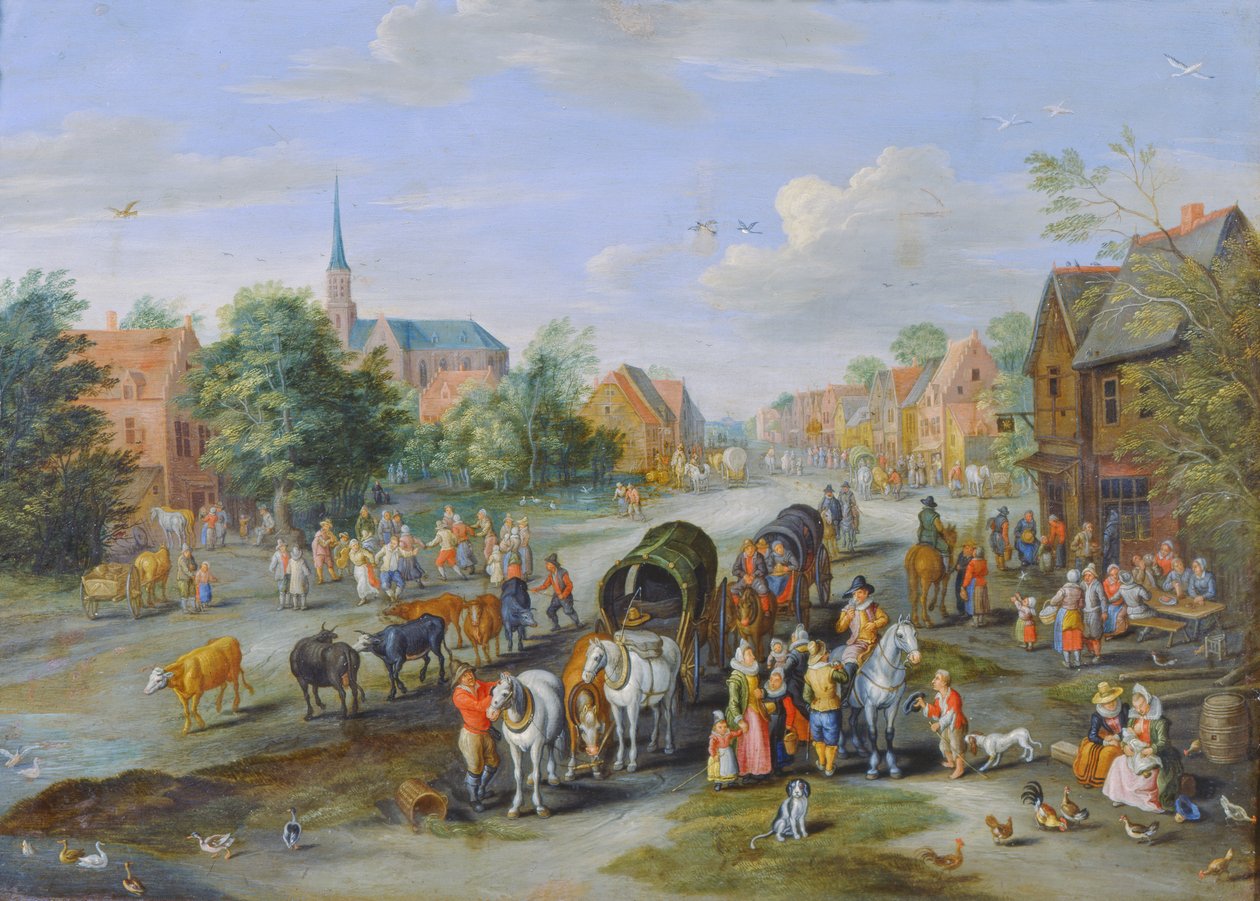 Vlaamse feest door Jan the Elder Brueghel