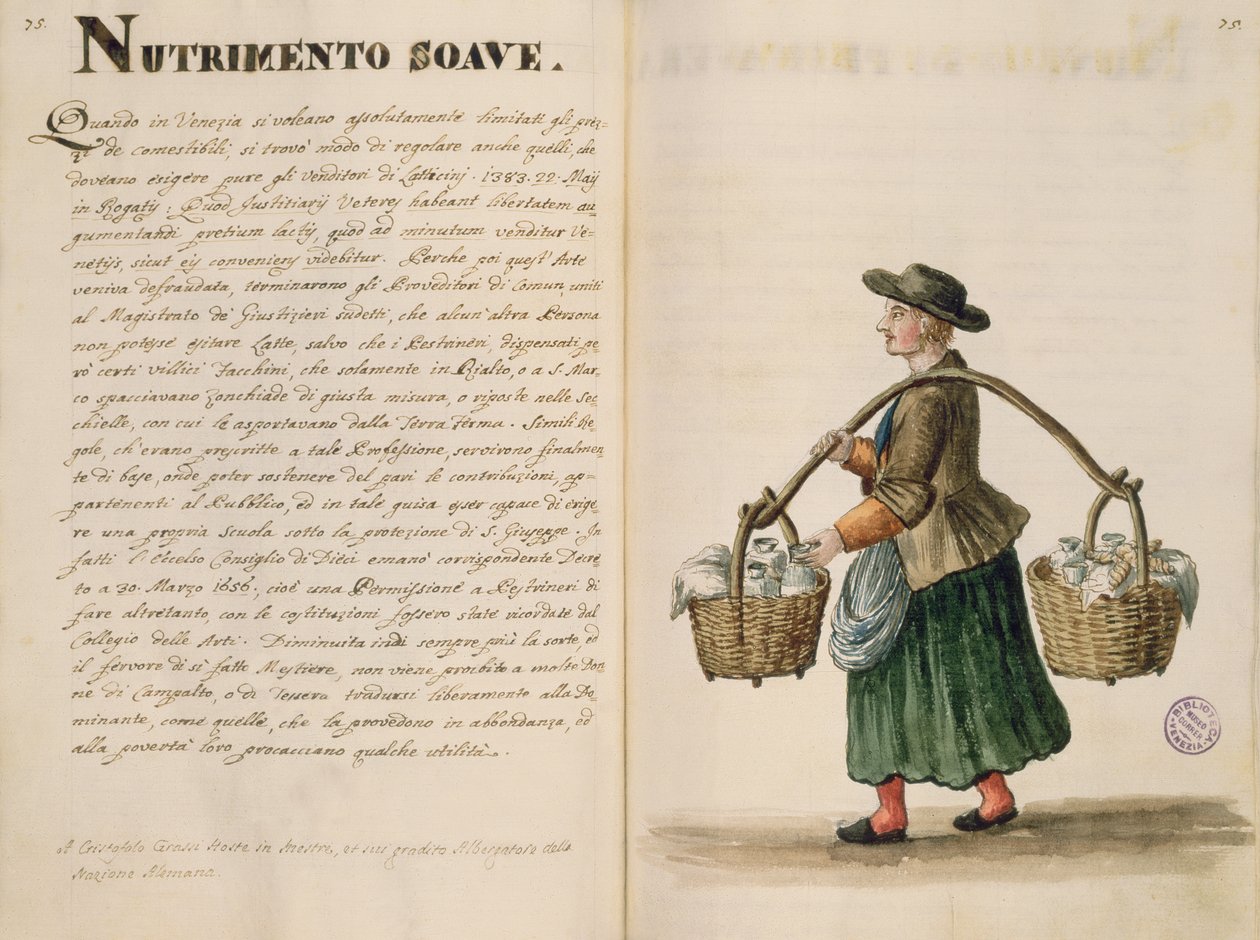 Drankverkoper, Venetiaans door Jan van Grevenbroeck