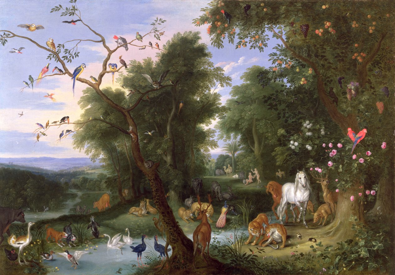 De Tuin van Eden, 1659 door Jan van Kessel the Elder