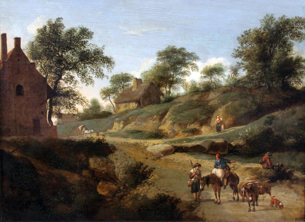 Op een Landweg door Jan van der Heyden
