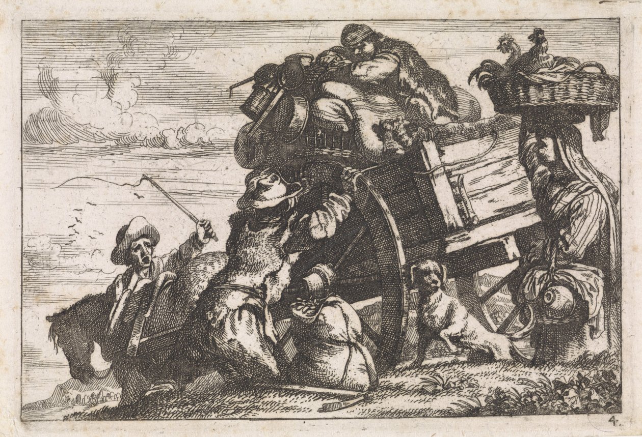 De kar door Jan Baptist de Wael