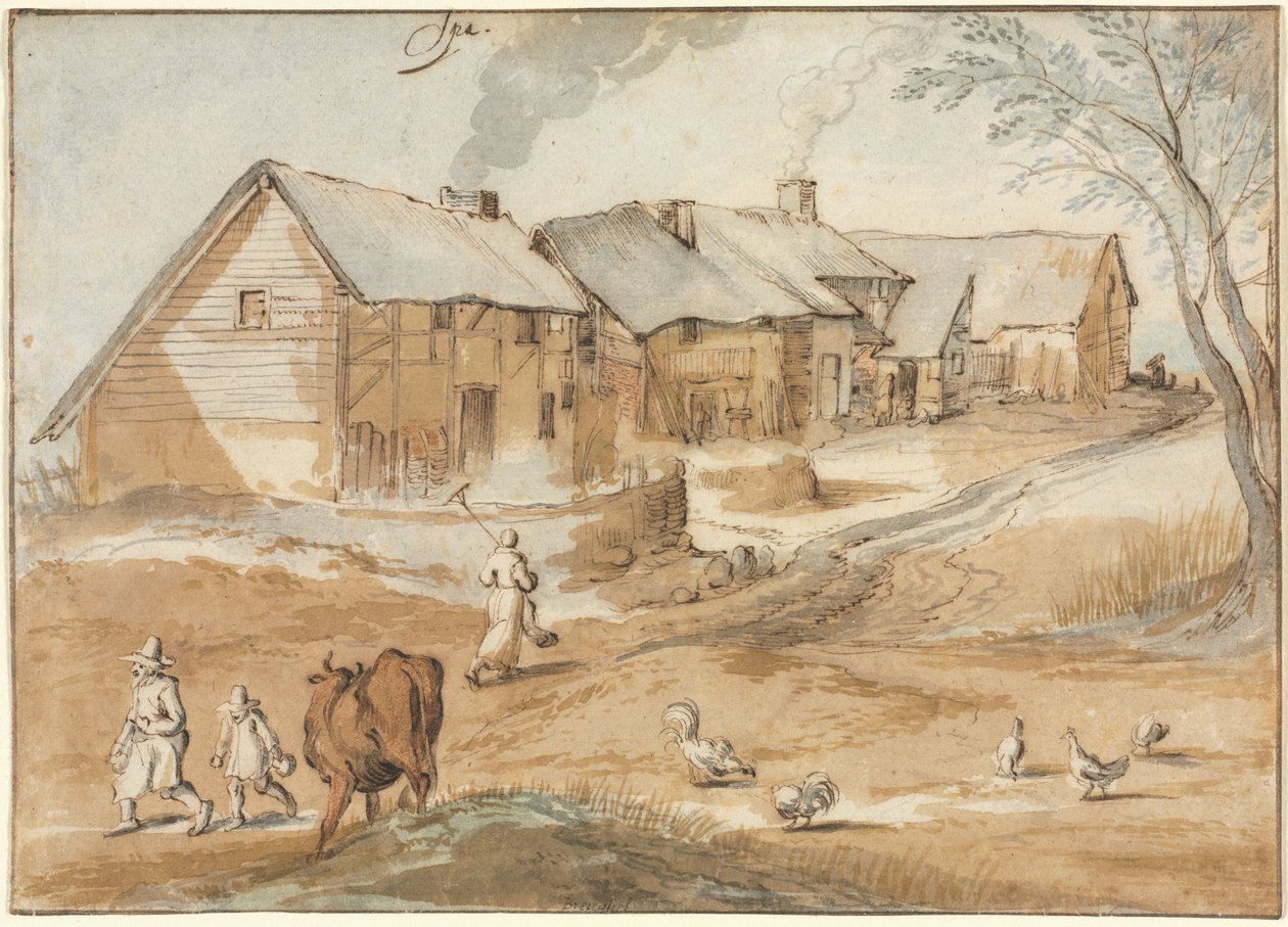 Een Uitzicht op Spa, ca. 1619 door Jan Brueghel the Elder
