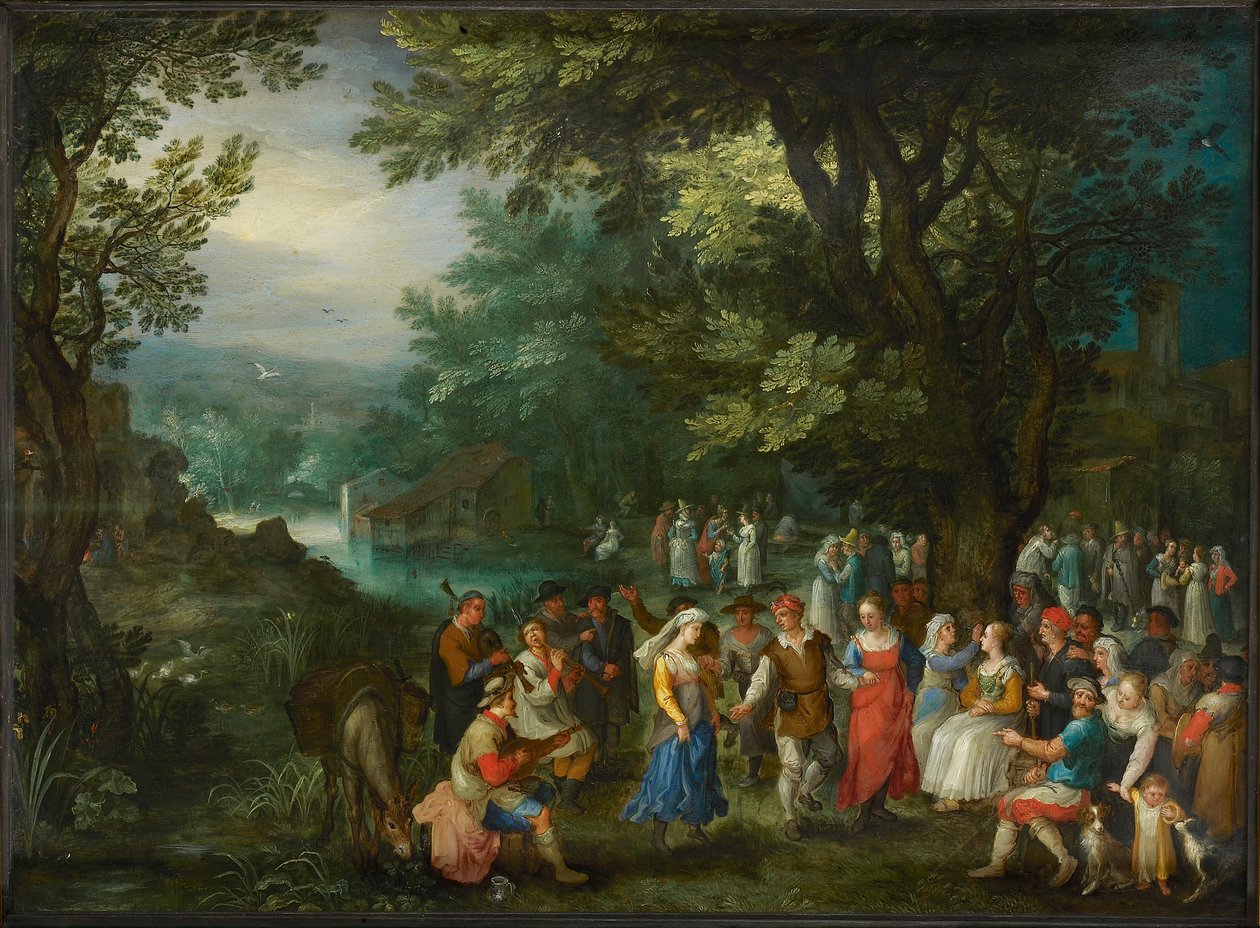 Bruiloftsdans door Jan Brueghel the Elder